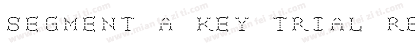 Segment A Key Trial Regular字体转换